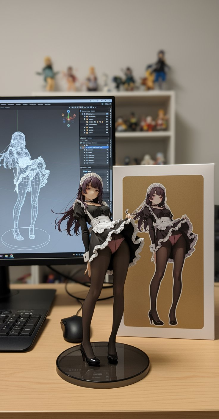 CHARACTER FIGURINE CONVERSION transformation - final result after AI processing