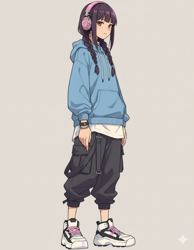 ANIME TO REAL COSPLAY transformation - original input image showing the starting point